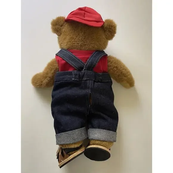 Adopt-A-Bear Teddy Bear with Outfit (Overalls, Shirt, Cap & Sandals) 20” - Picture 5 of 7